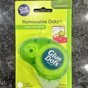 Removable Glue dots dispenser 3/8” 200 dots double sided